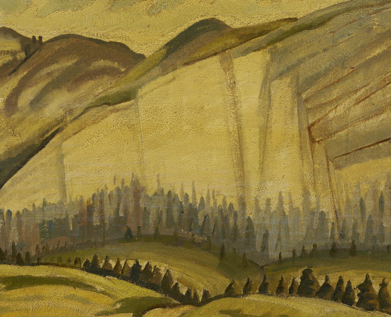 Lot 473: Peter Haworth Canadian Oil Painting, Valley of St. Anthony