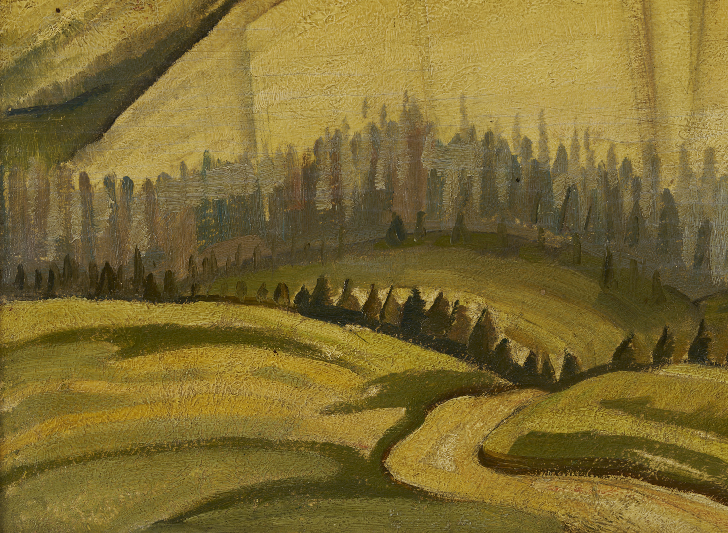 Lot 473: Peter Haworth Canadian Oil Painting, Valley of St. Anthony