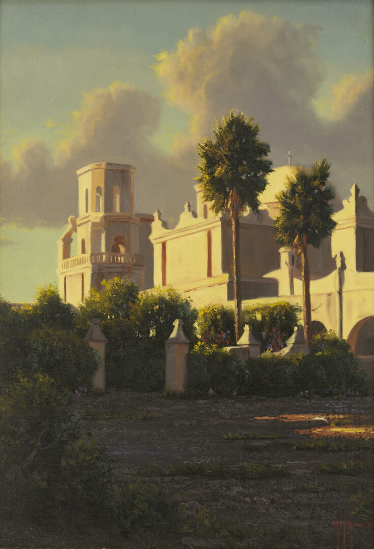Lot 475: Kenny McKenna O/C Landscape, San Xavier Mission