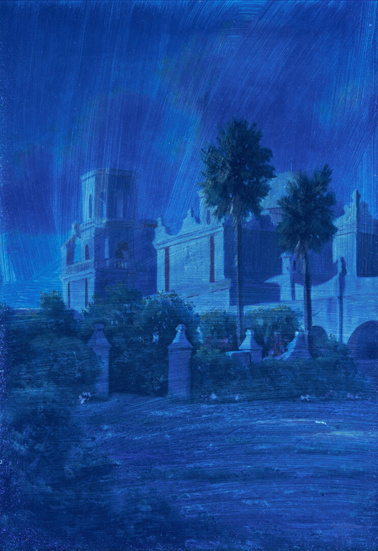 Lot 475: Kenny McKenna O/C Landscape, San Xavier Mission