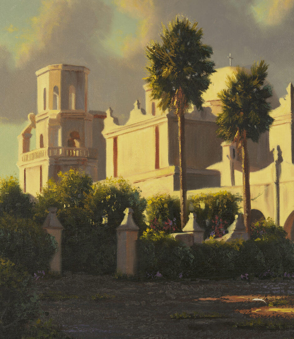 Lot 475: Kenny McKenna O/C Landscape, San Xavier Mission