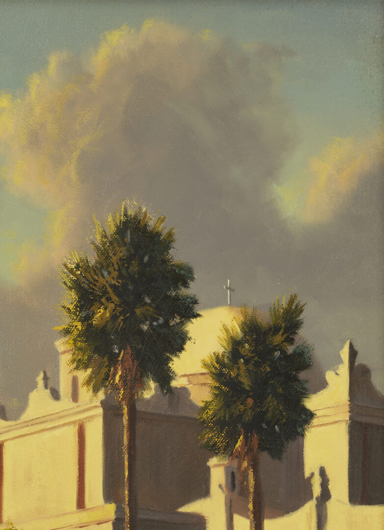 Lot 475: Kenny McKenna O/C Landscape, San Xavier Mission