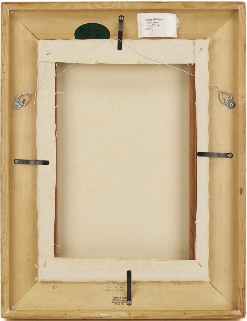 Lot 475: Kenny McKenna O/C Landscape, San Xavier Mission