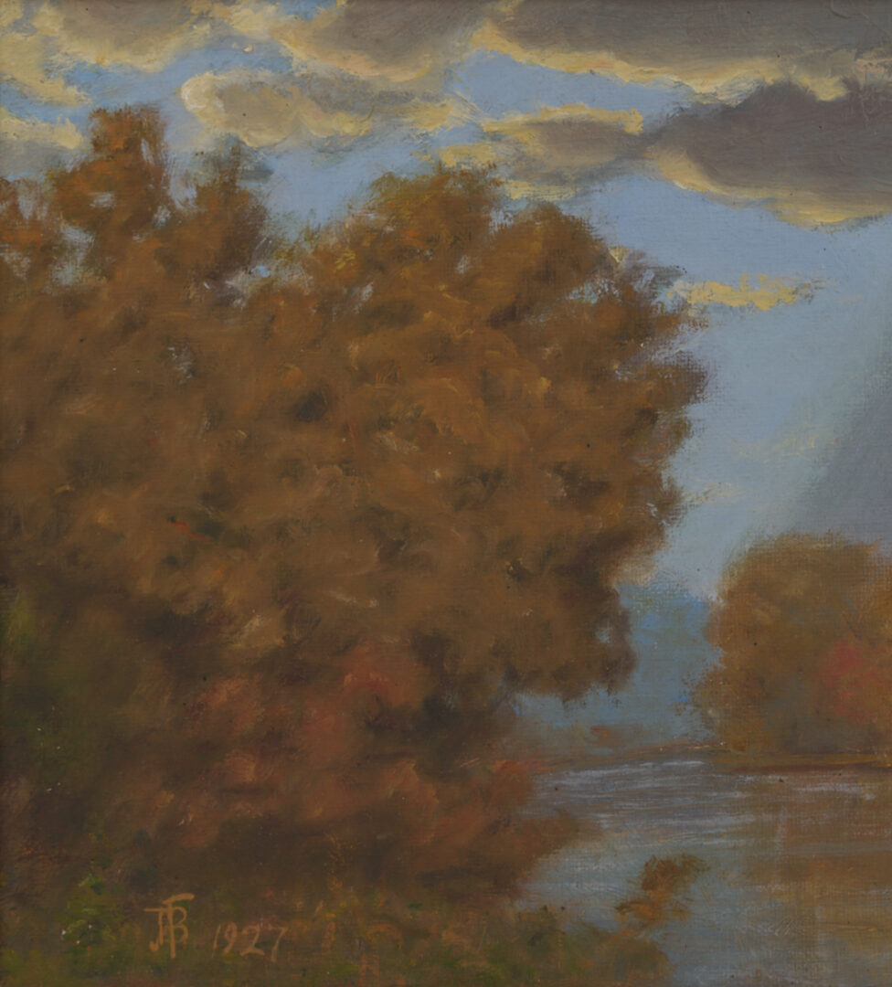 Lot 476: 2 J.B. Fairbanks Western Landscape Oil Paintings, Utah in Fall & Spring