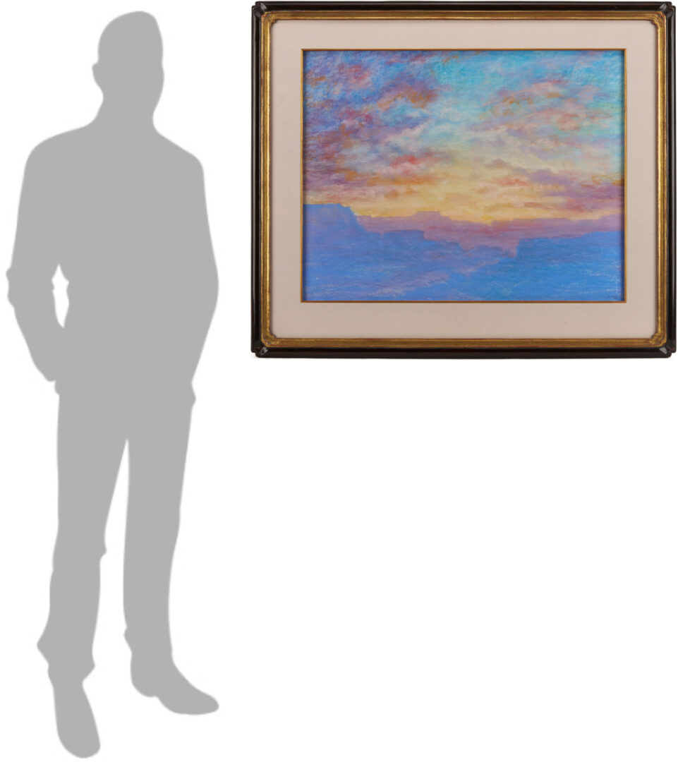 Lot 478: Philip Lekki Pastel Painting, Western Sunset