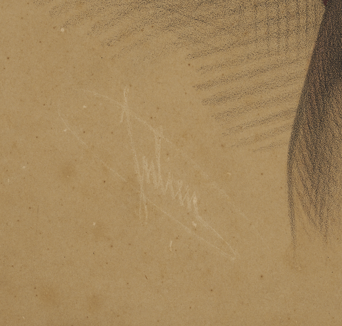 Lot 483: Rare 19th c. Julien Historical Lithograph after W. Powell, Discovery of the Mississippi
