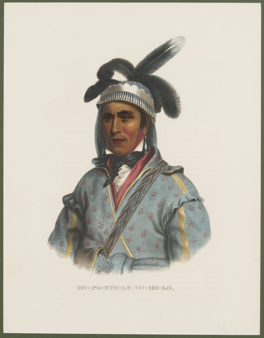 Lot 484: 3 McKenney & Hall Lithographs, History of the Indian Tribes of N. America Folio Edition