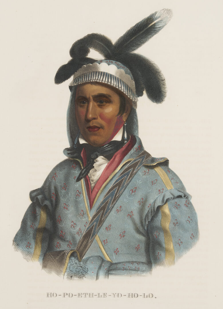 Lot 484: 3 McKenney & Hall Lithographs, History of the Indian Tribes of N. America Folio Edition