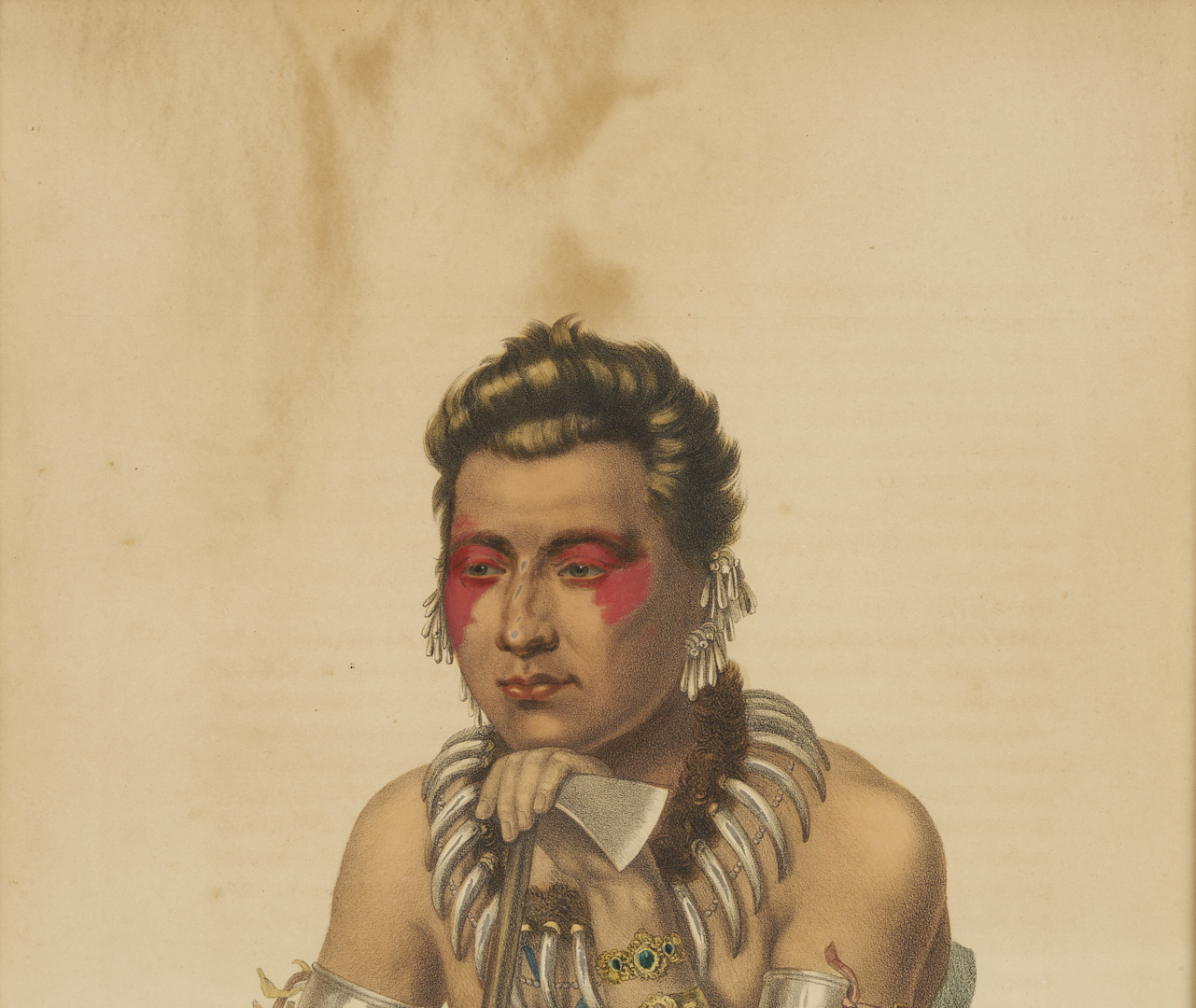 Lot 484: 3 McKenney & Hall Lithographs, History of the Indian Tribes of N. America Folio Edition