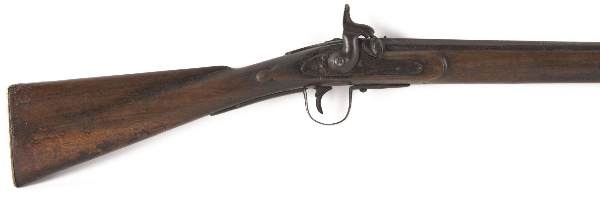 Lot 485: Plains Cree Beaded Rifle Scabbard w/ Barnett Trade Musket