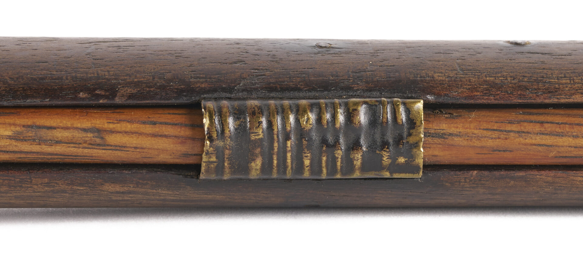 Lot 485: Plains Cree Beaded Rifle Scabbard w/ Barnett Trade Musket