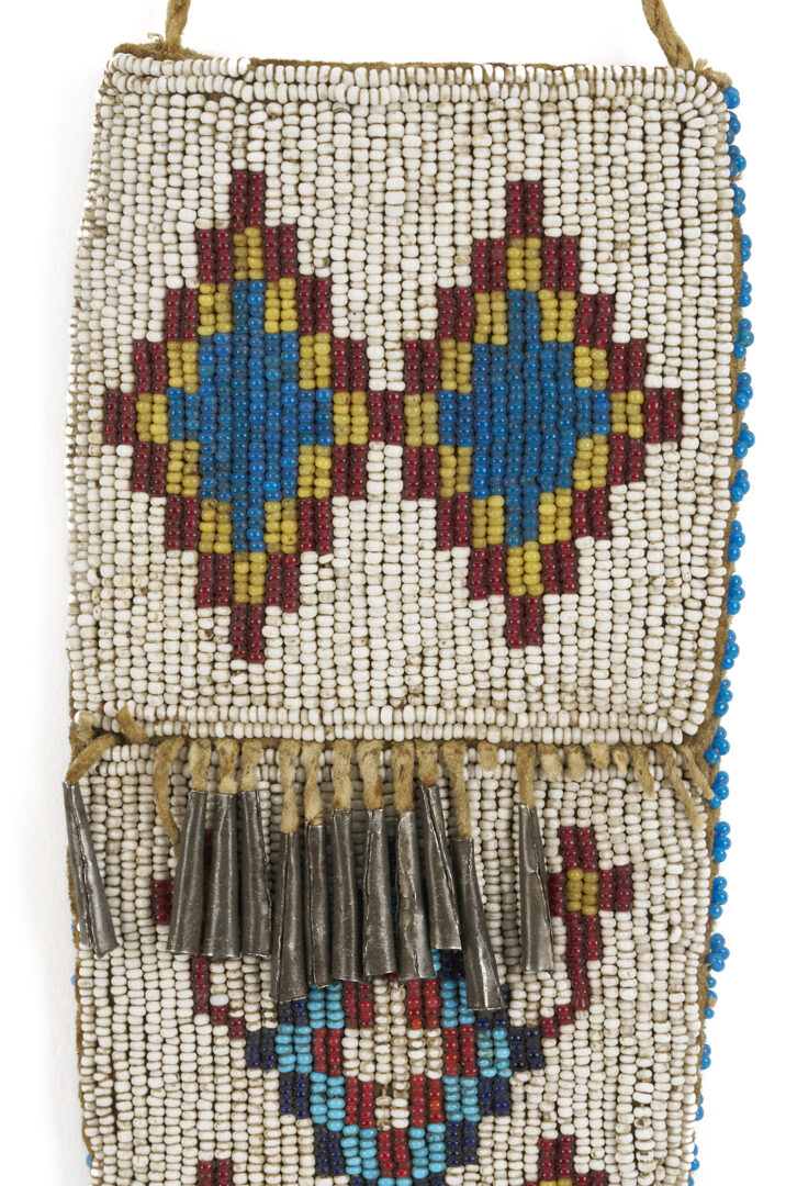 Lot 487: Native American Plains Cree Beaded Knife Sheath