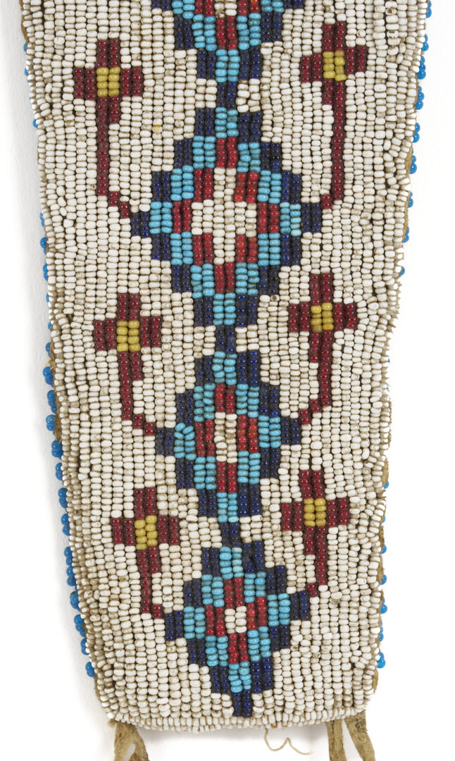 Lot 487: Native American Plains Cree Beaded Knife Sheath