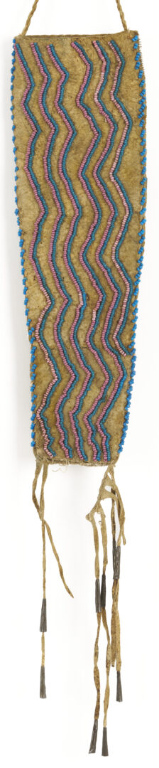 Lot 487: Native American Plains Cree Beaded Knife Sheath