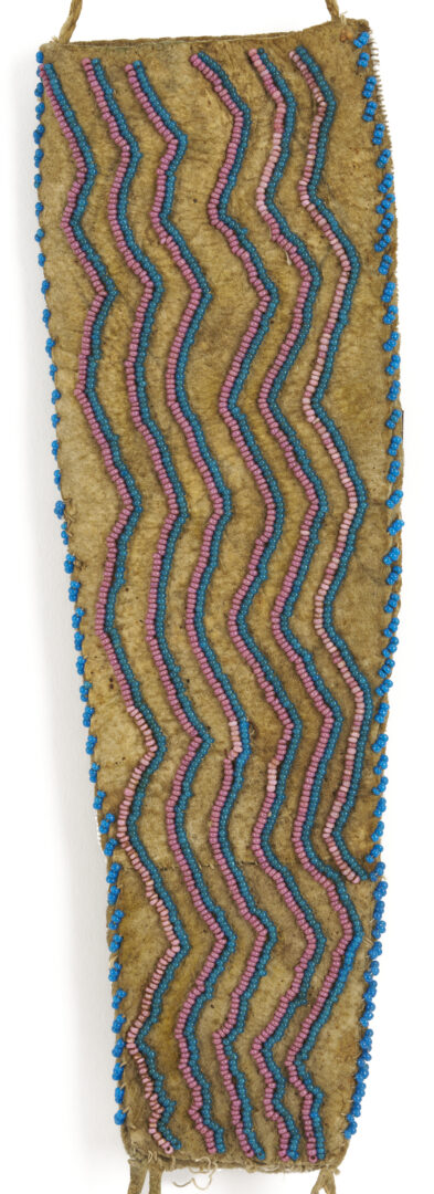 Lot 487: Native American Plains Cree Beaded Knife Sheath