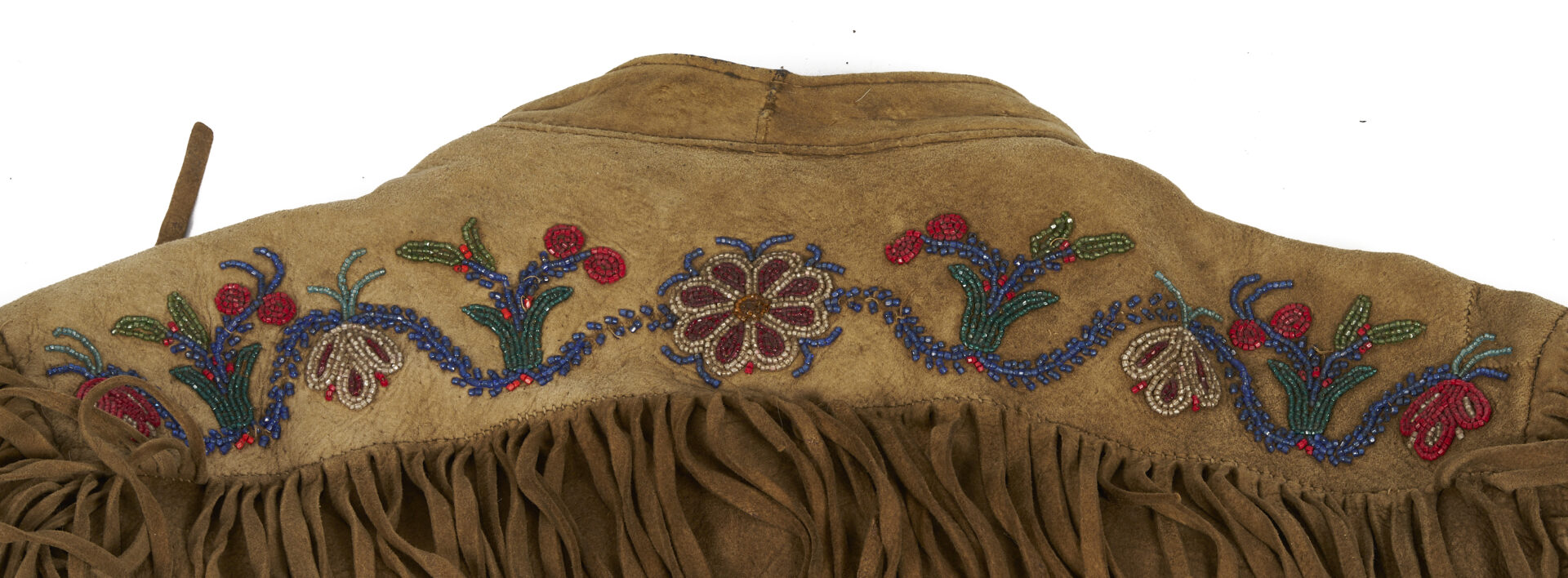 Lot 488: Native American Cree Beaded Hide Jacket