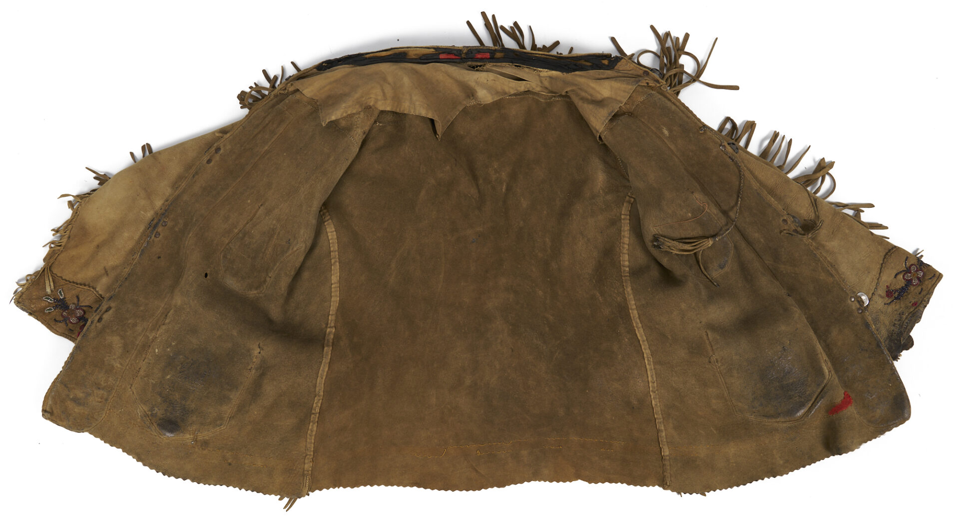 Lot 488: Native American Cree Beaded Hide Jacket