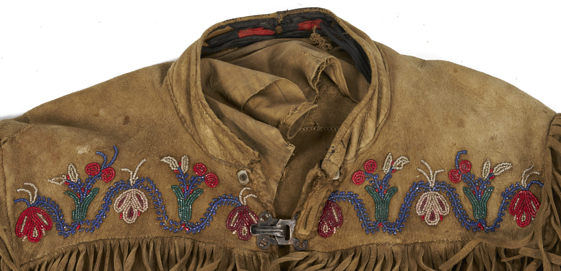 Lot 488: Native American Cree Beaded Hide Jacket