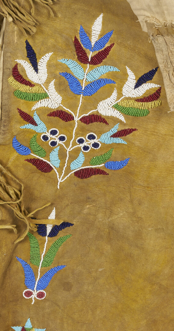 Lot 489: Native American Southern Cree Man’s Beaded Hide Trousers