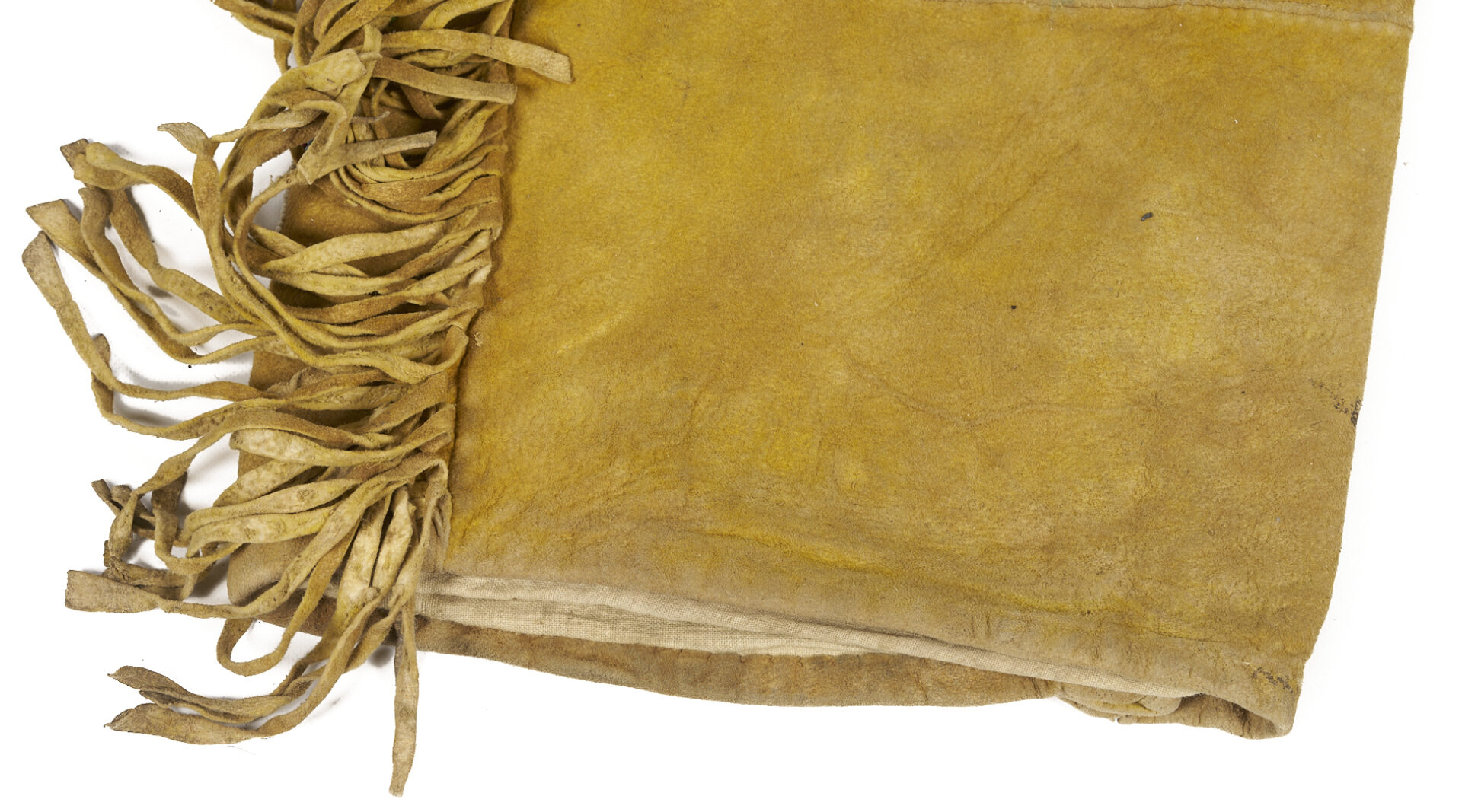 Lot 489: Native American Southern Cree Man’s Beaded Hide Trousers