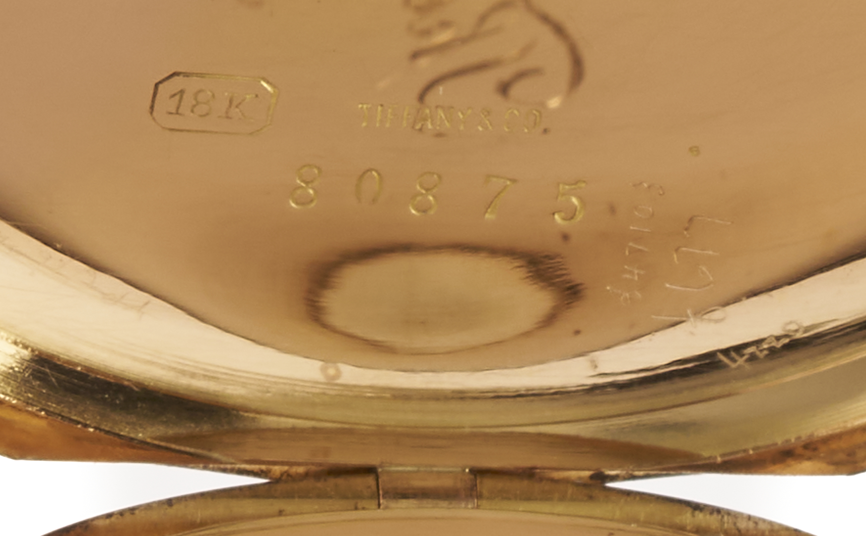 Lot 48: Tiffany 18K Rose Gold Pocket Watch