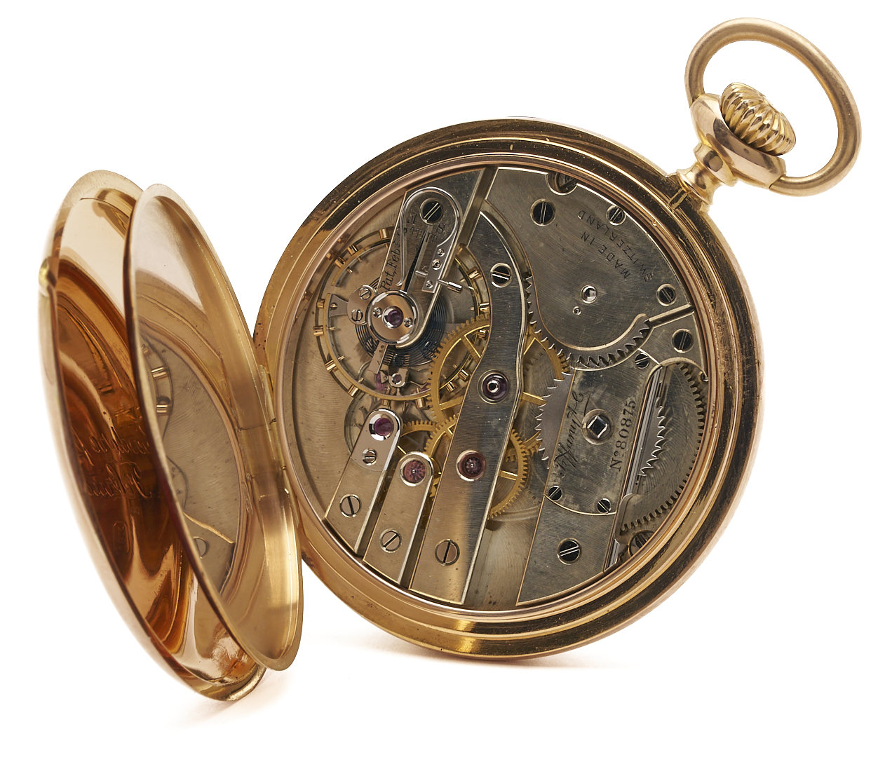 Lot 48: Tiffany 18K Rose Gold Pocket Watch