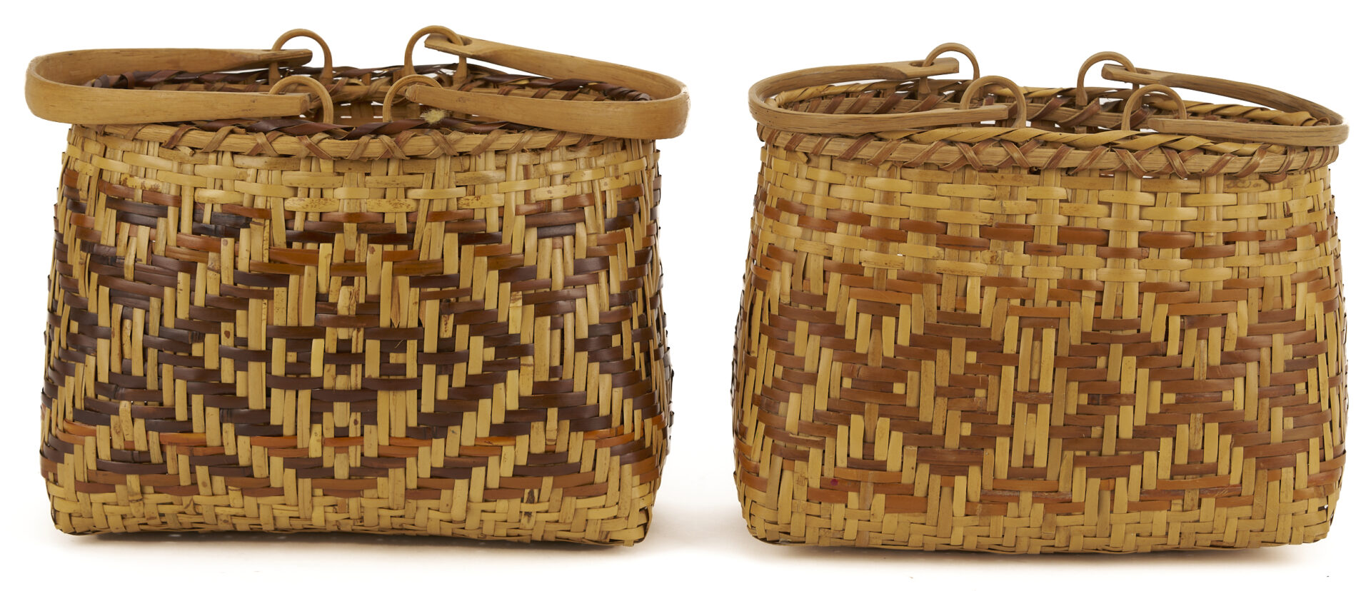 Lot 499: 4 Native American Cherokee Baskets
