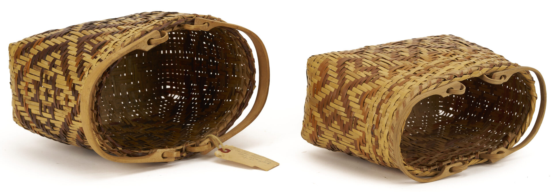 Lot 499: 4 Native American Cherokee Baskets