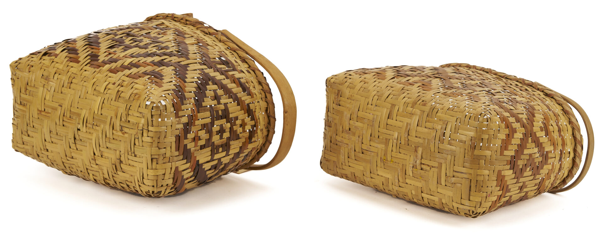 Lot 499: 4 Native American Cherokee Baskets