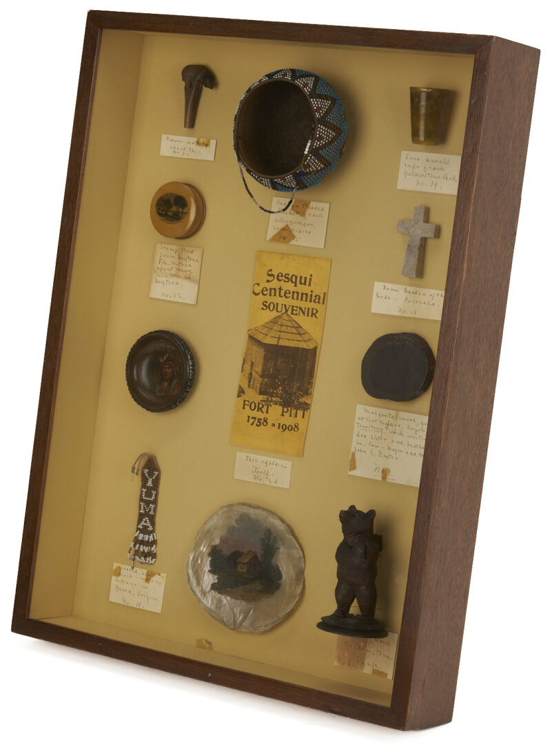 Lot 500: Souvenir Shadowbox Collection, Incl. Native American