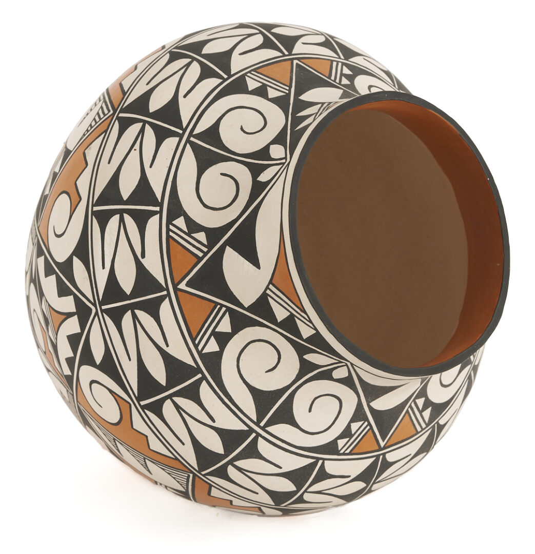 Lot 507: Native American Acoma Pottery Olla Jar, R. Patricio