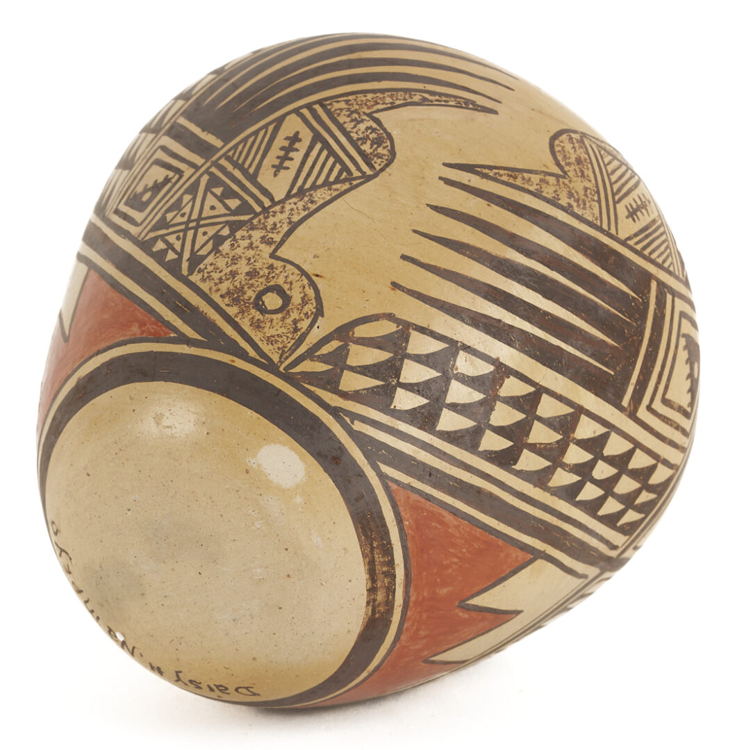 Lot 508: 3 Native American Hopi Pottery Items