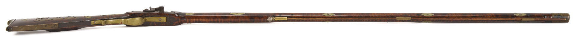 Lot 518: Percussion Long Rifle from Williamson Co., TN; Kirkman & Ellis, Nashville