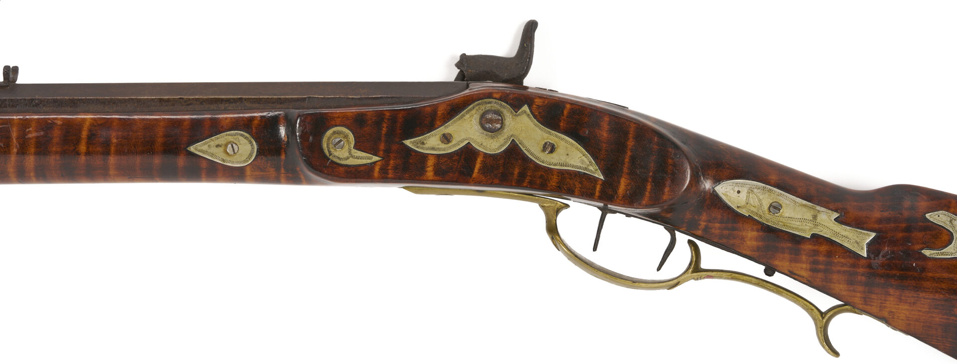 Lot 518: Percussion Long Rifle from Williamson Co., TN; Kirkman & Ellis, Nashville