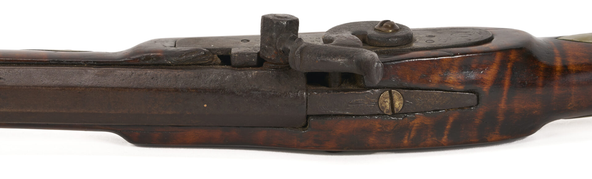 Lot 518: Percussion Long Rifle from Williamson Co., TN; Kirkman & Ellis, Nashville