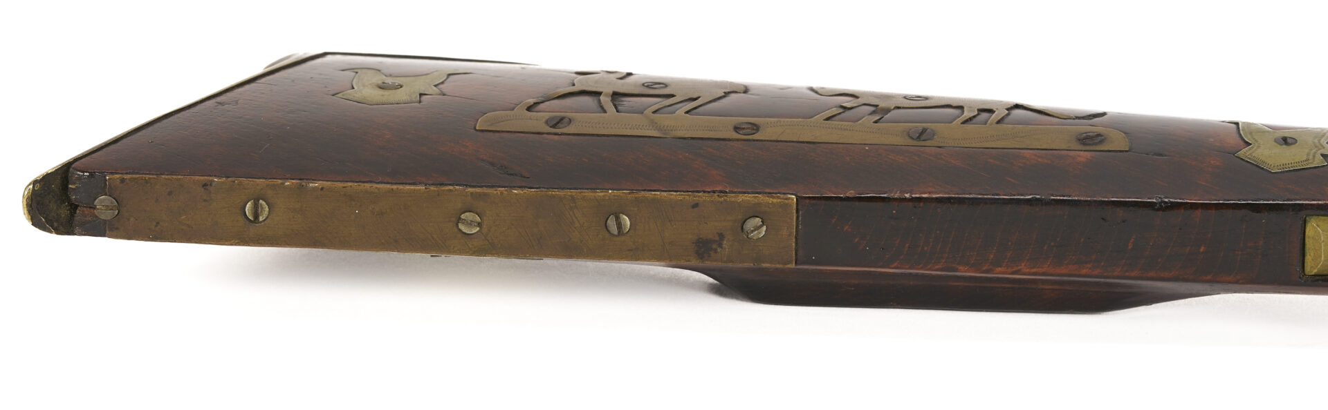Lot 518: Percussion Long Rifle from Williamson Co., TN; Kirkman & Ellis, Nashville
