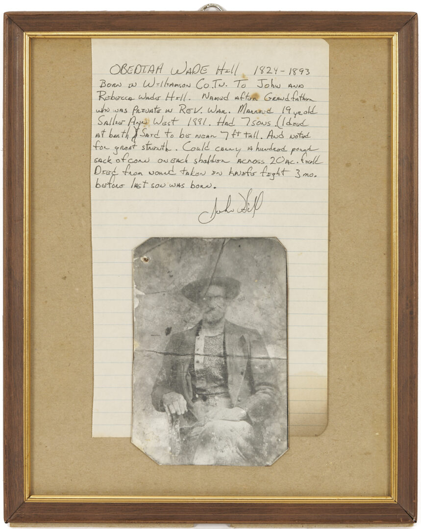 Lot 518: Percussion Long Rifle from Williamson Co., TN; Kirkman & Ellis, Nashville