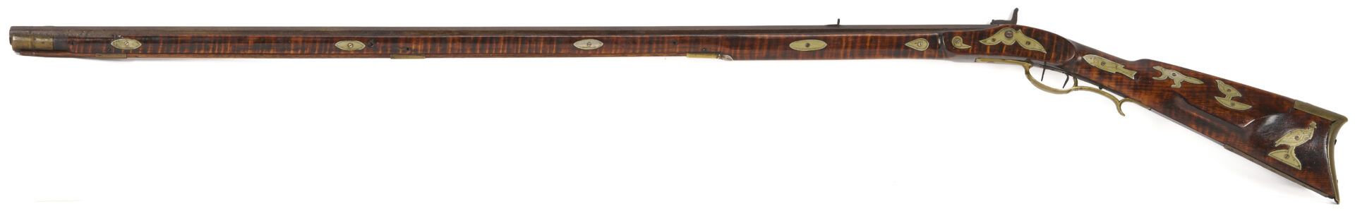 Lot 518: Percussion Long Rifle from Williamson Co., TN; Kirkman & Ellis, Nashville