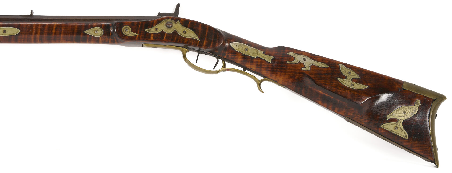Lot 518: Percussion Long Rifle from Williamson Co., TN; Kirkman & Ellis, Nashville