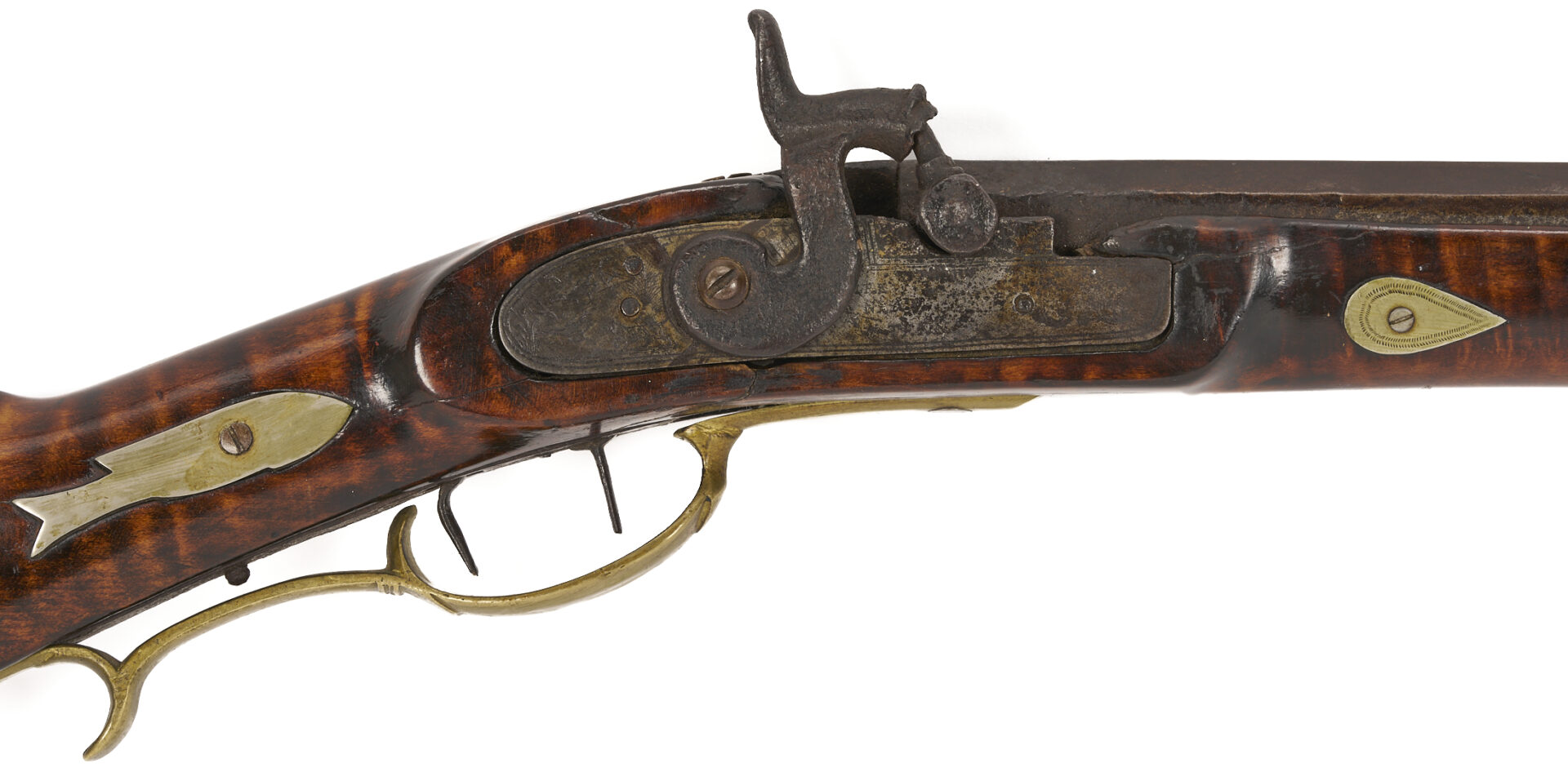 Lot 518: Percussion Long Rifle from Williamson Co., TN; Kirkman & Ellis, Nashville