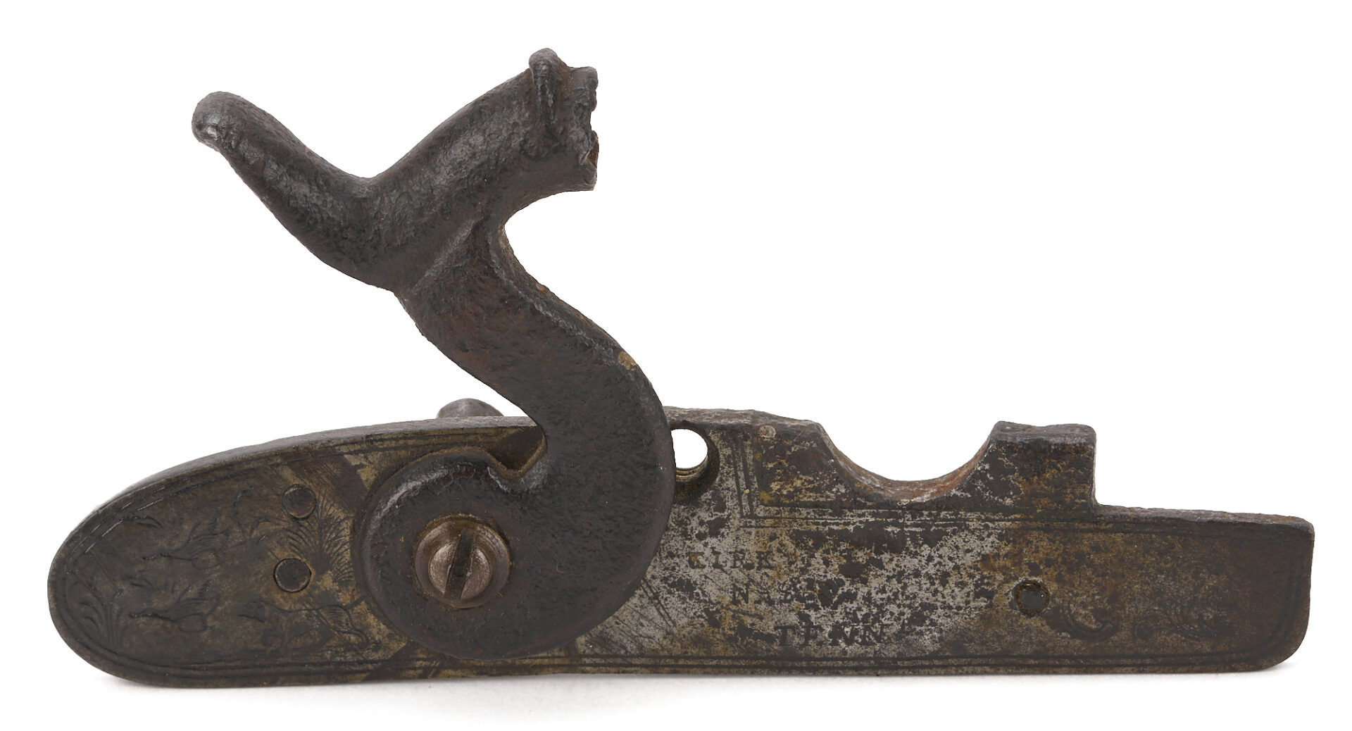 Lot 518: Percussion Long Rifle from Williamson Co., TN; Kirkman & Ellis, Nashville