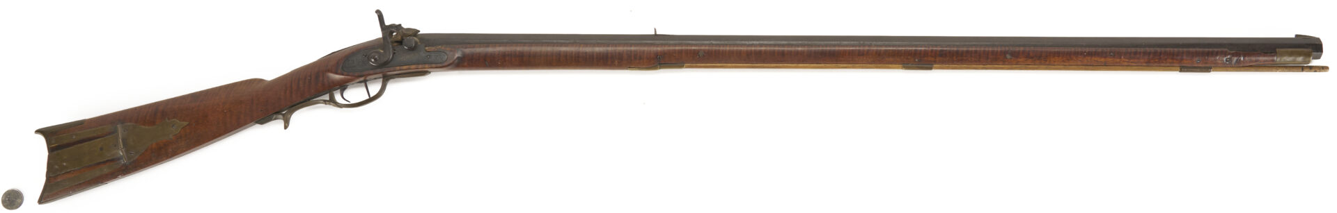 Lot 519: 1817 Full Stock Black Powder Rifle w/ John Bull Barrel