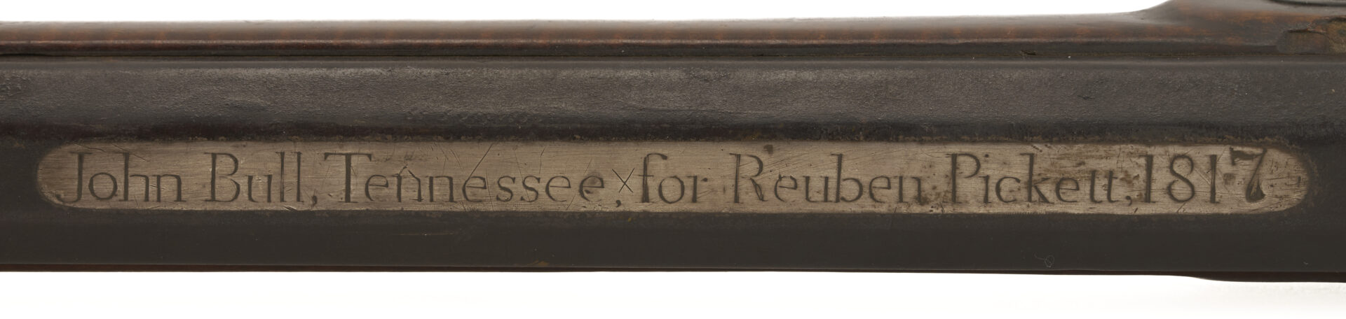 Lot 519: 1817 Full Stock Black Powder Rifle w/ John Bull Barrel