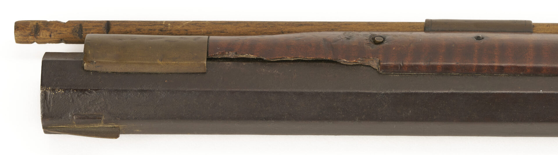 Lot 519: 1817 Full Stock Black Powder Rifle w/ John Bull Barrel