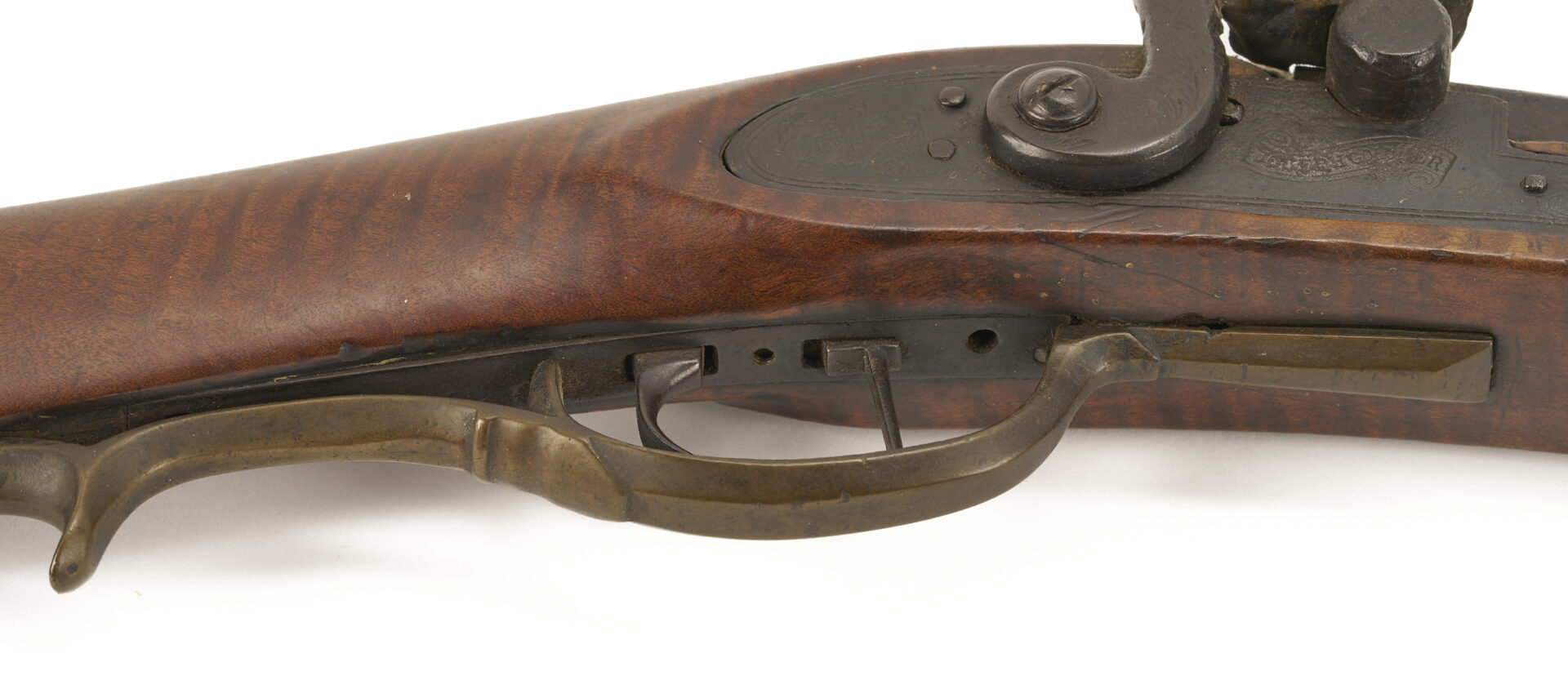 Lot 519: 1817 Full Stock Black Powder Rifle w/ John Bull Barrel
