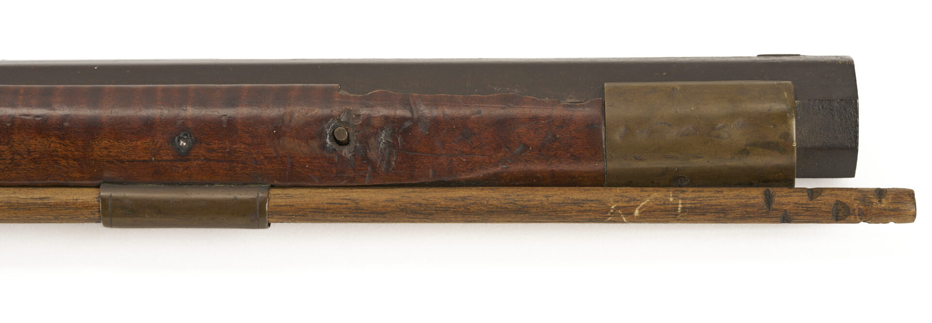 Lot 519: 1817 Full Stock Black Powder Rifle w/ John Bull Barrel