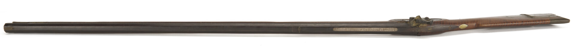 Lot 519: 1817 Full Stock Black Powder Rifle w/ John Bull Barrel