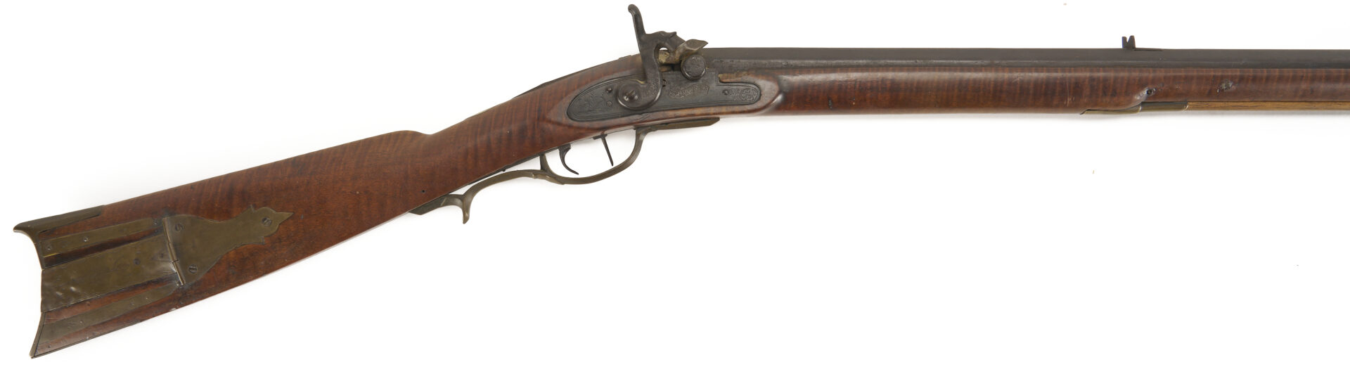 Lot 519: 1817 Full Stock Black Powder Rifle w/ John Bull Barrel