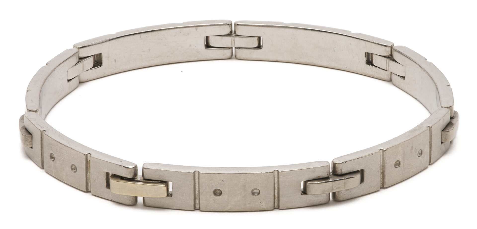 Lot 51: Tiffany & Co. 18K White Gold Streamerica Men’s Bracelet