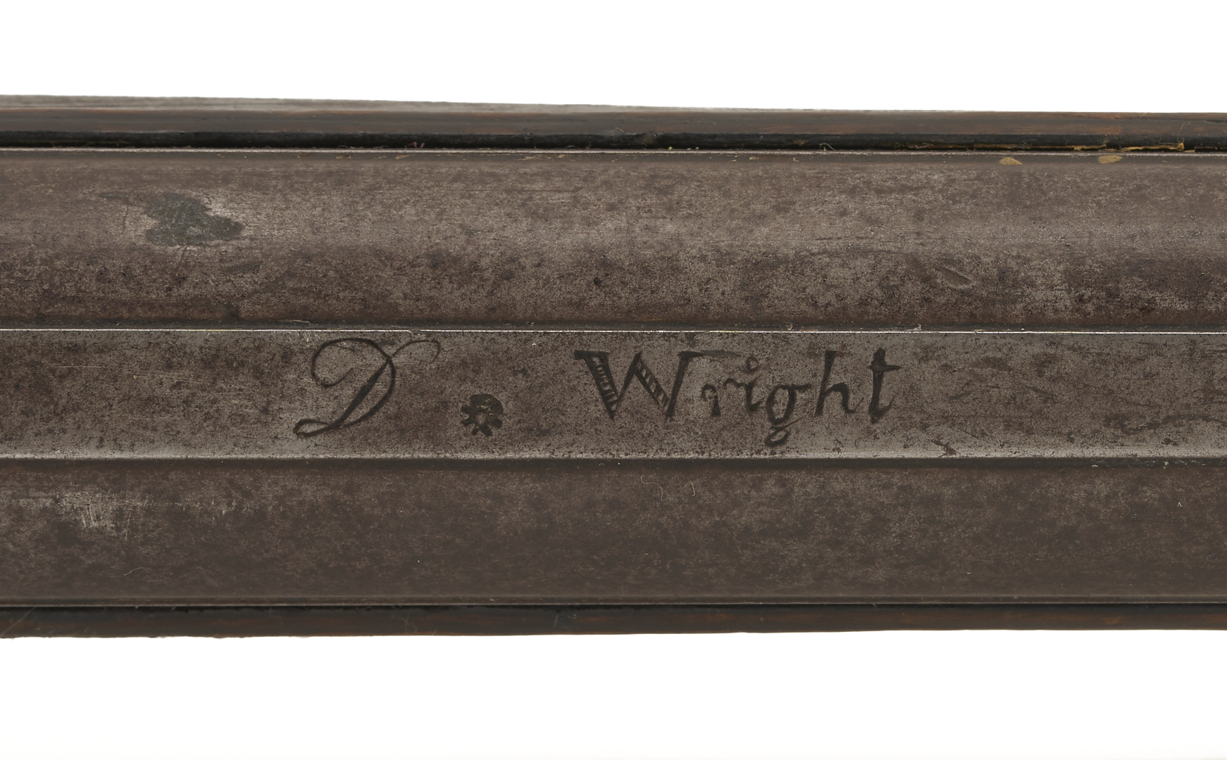 Lot 520: Ketland Flintlock Full Stock Long Rifle